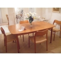  Teak Table Chairs And Buffet 